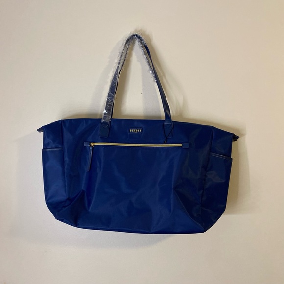 Benoss Milán Blue Duffle Bag with zipper and pockets on the sides New - Picture 1 of 8